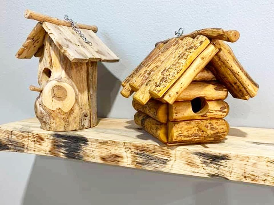 Log Birdhouse
